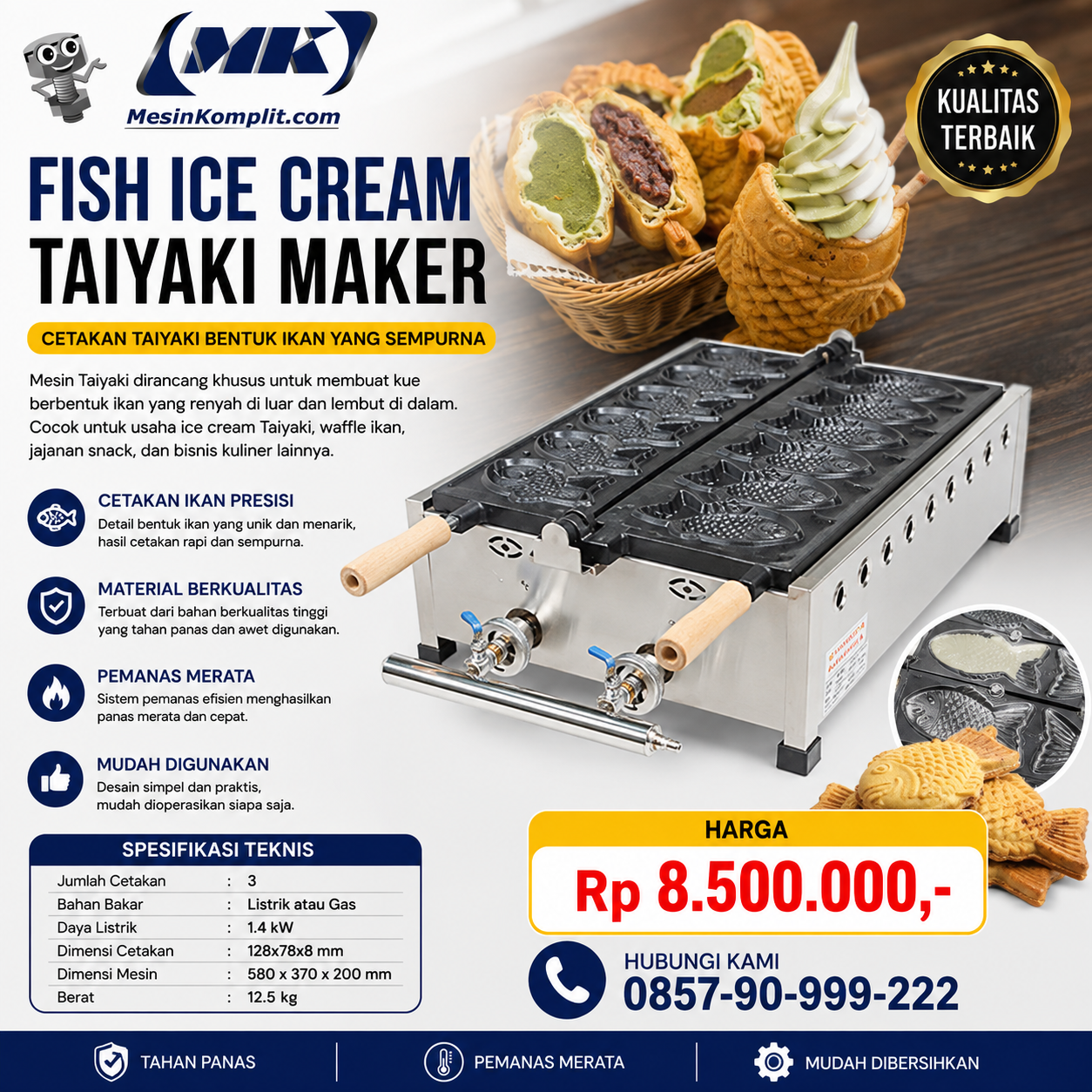 Pencetak Taiyaki Es Krim ...
